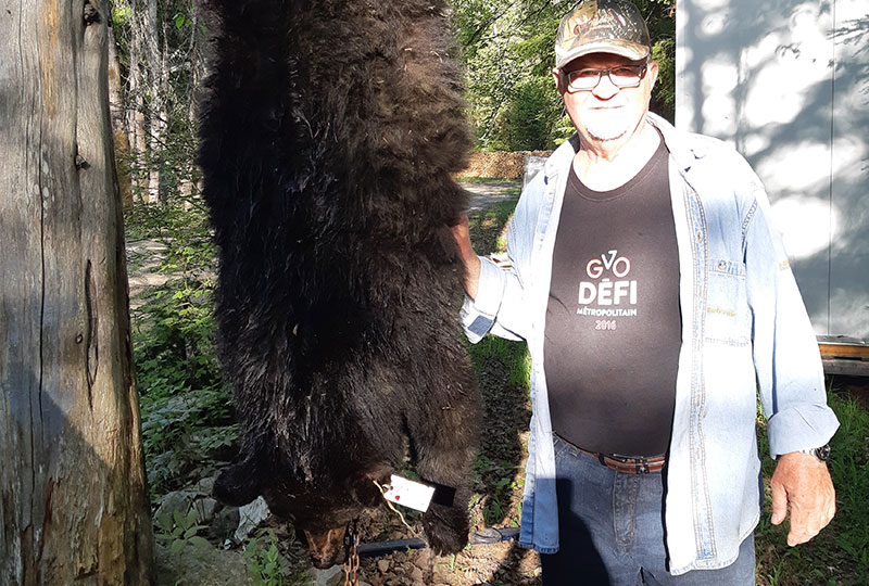 Hunting Black bear at Pourvoirie Menjo, Laurentides, Quebec