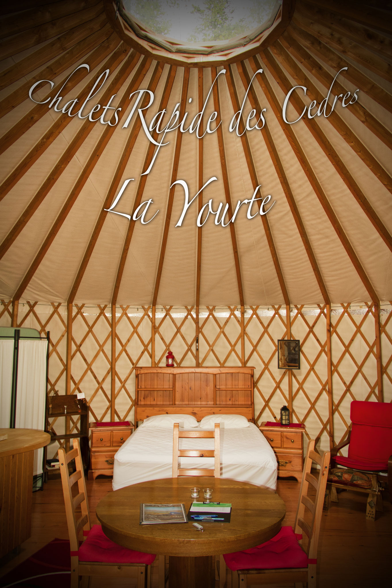 Cabin LOON YURT — Chalets Rapide des Cèdres – Chalets Rapide des Cèdres