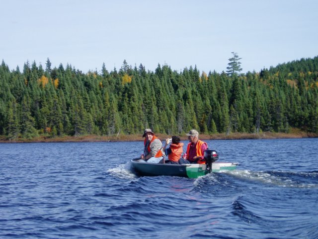Fishing at Club Paradis Sauvage, Côte-Nord, Quebec