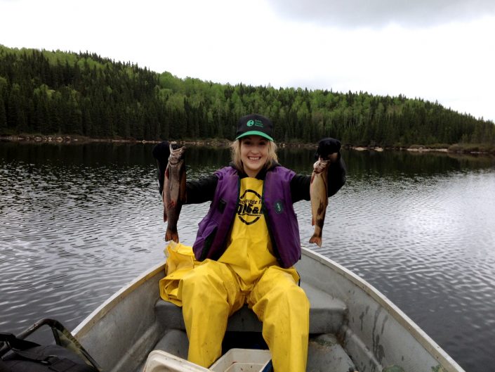 Fishing Brook trout at Club Paradis Sauvage, Côte-Nord, Quebec — photo 3