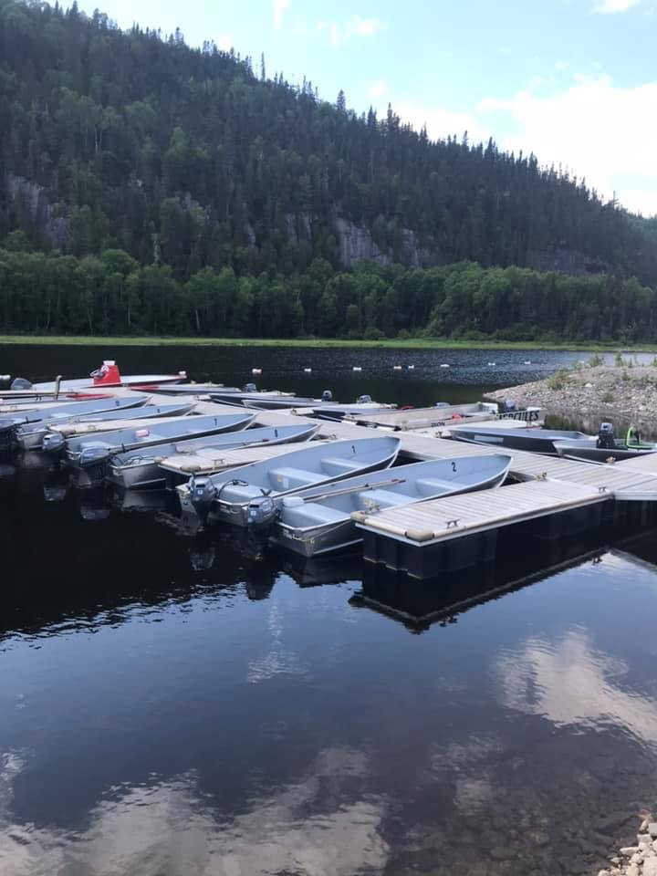 Trout caught on the territory at Pourvoirie Lacs des Sables et Paradis, Côte-Nord, Quebec