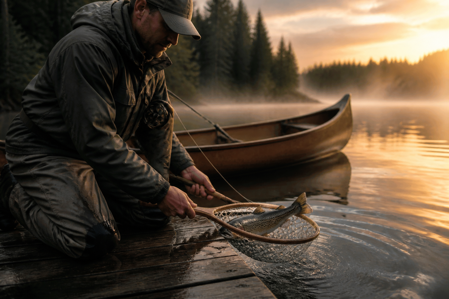 Pêche truite mouchetée au Québec