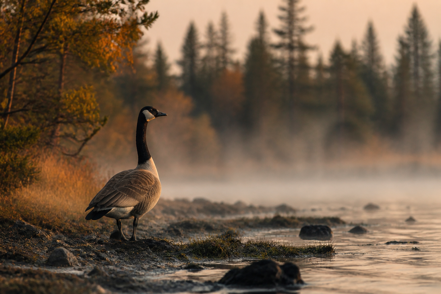 Outarde en milieu naturel au Québec