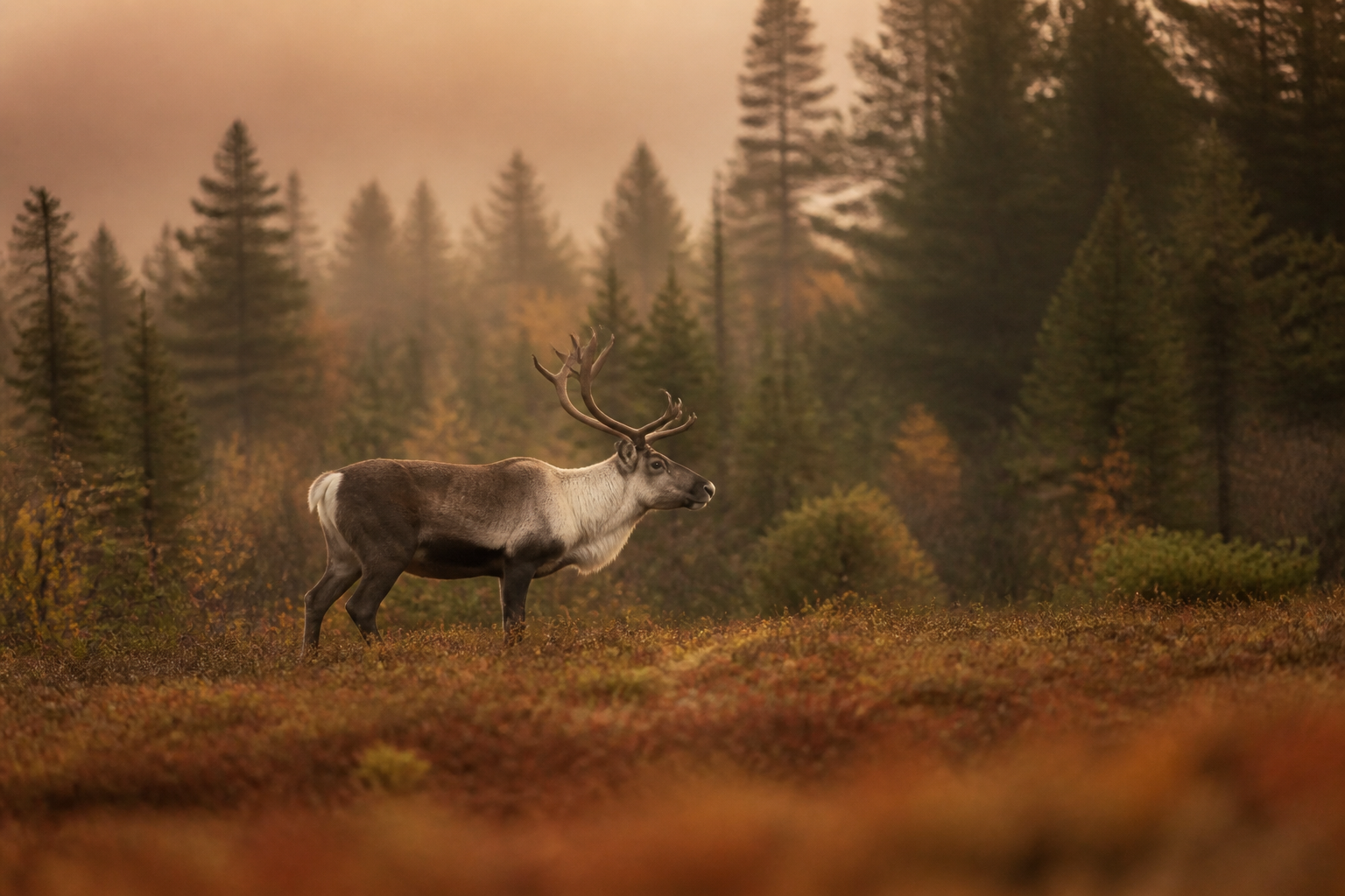 Caribou en milieu naturel au Québec