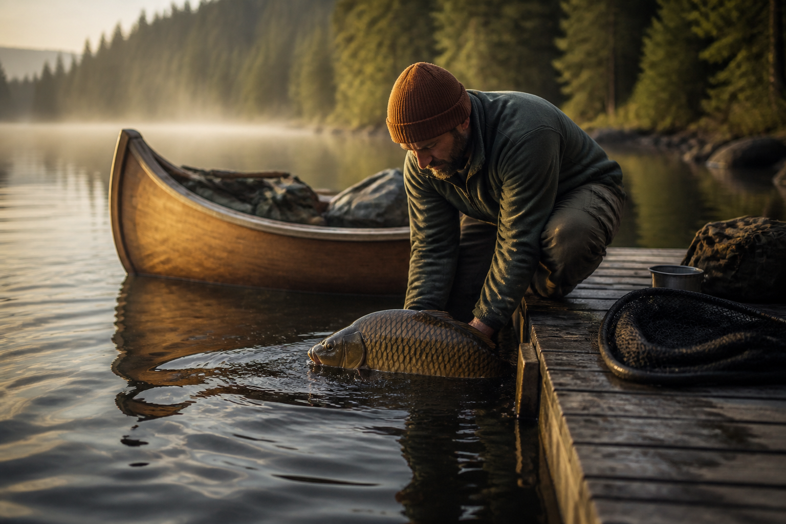 Carp fishing in Quebec