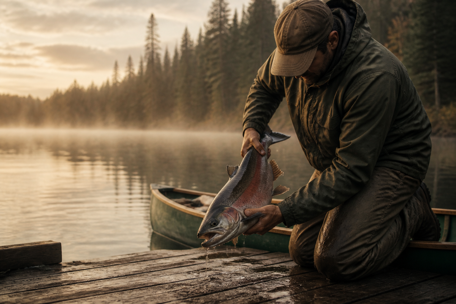 Pêche saumon coho en Ontario