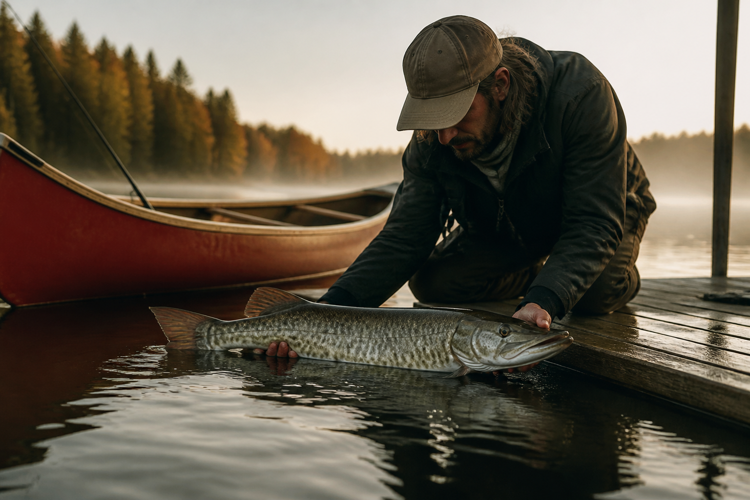 Pêche maskinongé au Québec