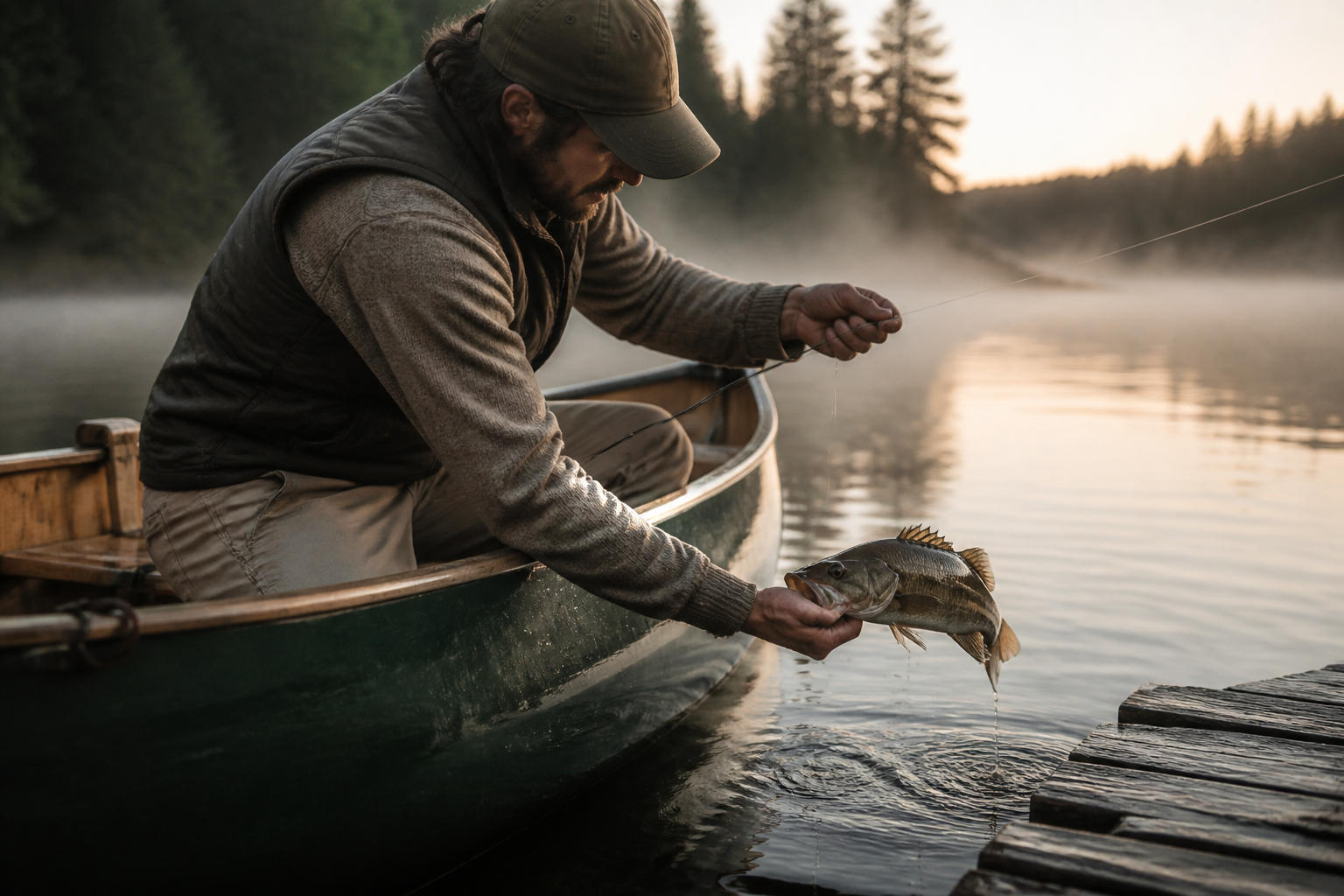 Pêche achigan à petite bouche au Québec